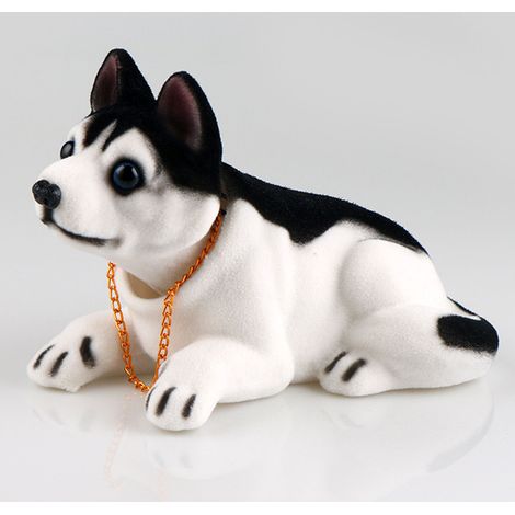 Ornements de voiture en forme de chien à tête tremblante, figurines d'animaux mignons de dessin animé, décorations pour tableau de bord, bureau ou table basse, type 3 (1/5)