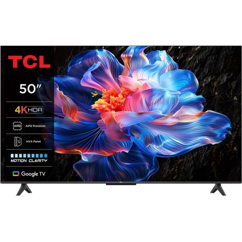 TCL – TV LED 127 cm (50") 4K Ultra HD – Smart TV Wifi – 3 ports HDMI – PPI 2500 – Temps de réponse 15 ms – Rétroéclairage LED directe