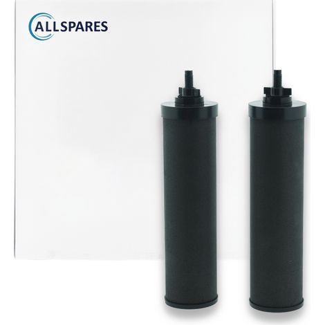 Filtro de agua AllSpares (2 piezas) para sistema de filtrado por gravedad, compatible con Berkey® Black y Berkey® BB9-2