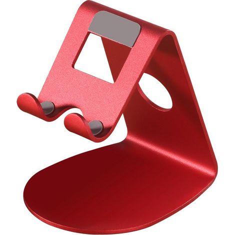 Support téléphonique rouge, support de bureau pour iPhone 14 Pro Max Plus, 13/12/11 Pro Max, Mini XS Max XR X 8 7 6, Huawei, Samsung S10 S9 S8, autres smartphones (1/4)