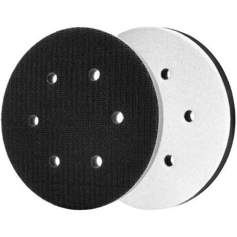 2 PièCes 150mm Tampon de Ponçage Souple ,Interface mousse souple doux pour plateau de ponçage et polissage, Protection contre le bruit( 8 trous) (1/4)