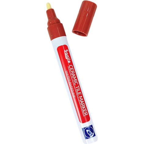 Stylo de remplissage de joints étanche pour carrelage - Accessoire léger pour la restauration des murs et sols carrelés - Marron (1/5)