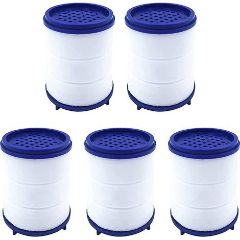 Embout de pulvérisation pour robinet Remplacement du filtre à eau, Adoucisseur d'eau dure pour tête de robinet de cuisine, Cartouches filtrantes de remplacement 5 pièces (1/5)