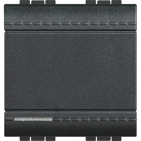 Livinglight 10A Druckknopf Auto Terminal 2 Module Anthrazit L4005M2A