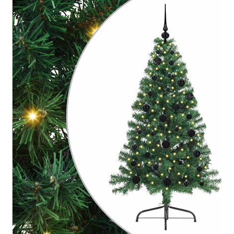 Árbol de Navidad Artificial Preiluminado Verde 150 cm PVC vidaXL