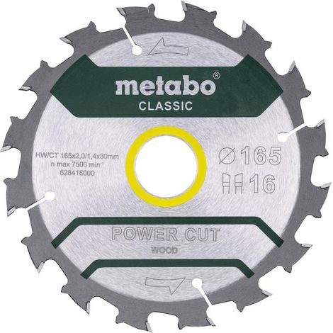 Metabo piła tarczowa hw/ct 165x30x16z    power cut wood classic