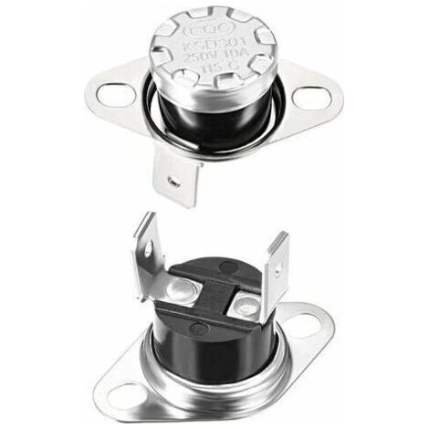 BUNTHAUS KSD301 Thermostat 115°C/239°F 10A NC ajuster le commutateur de température du disque à pression pour micro-ondes, four, cafetière 2 pièces (1/5)
