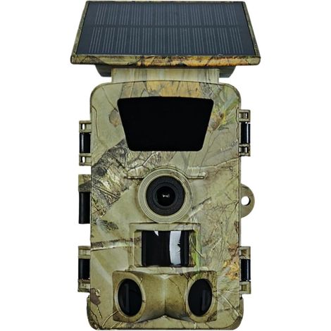 Caméra Faune Sauvage Caméra De Suivi des Sentiers Solaires, 4K 5K, 60mp, WiFi, Jeu, IP66, Étanche, Vision Nocturne Grand Angle, for La Surveillance Détection en Extérieur Fiable Précise(4K) (1/5)