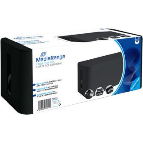 MediaRange Kabelbox medium 318x126x135mm schwarz (MRCS307)