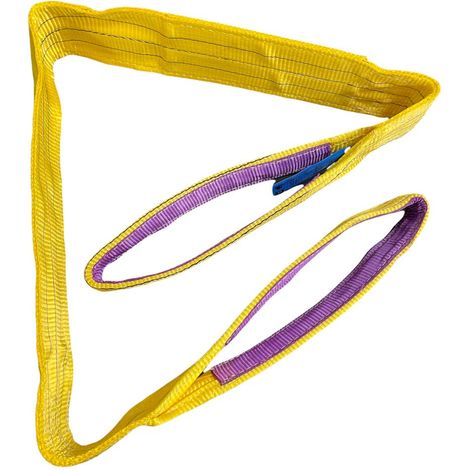 Fascia Cinghia di Sollevamento Gialla 3 metri Portata 6000 Kg Larghezza 100 mm