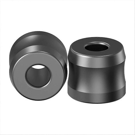 Support de sécurité pour rasoir homme SkinGuard (2 pièces), diamètre d'ouverture 18,5 mm (0,7 pouce), pour salle de bain, noir et gris. (1/5)