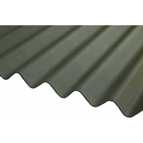 Bitumen Corrugated Sheets Green 2m x 930mm x 2.2mm (1/2)
