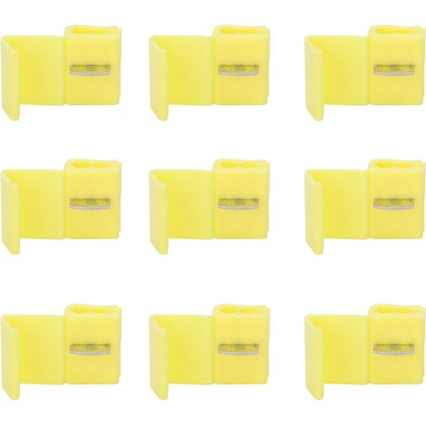 Connecteurs électriques rapides 210 pièces, bornes de connexion jaunes, épissures de câble à encliquetage, serre-fils à visser sans soudure (1/5)