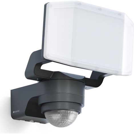 Projecteur LED extérieur, détecteur 240°/12 m, spot extérieur, panneau LED orientable, 3000K, IP54 (1/4)