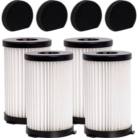 Filtres HEPA + éponge pour aspirateurs MooSoo D600/D601 et autres (lot de 4+4) (1/5)