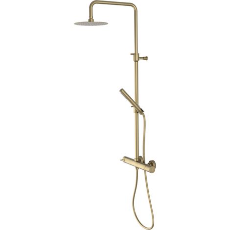 ULTRATAP Ensemble de douche combiné avec mitigeur, or mat