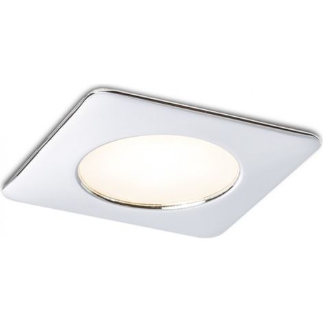 Faretto INEZ SQ cromo 12V= LED 3W IP44 3000K