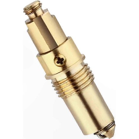 Pop-Up Click-Clack Federbelasteter Abflussstopfen für Waschbecken und Badewannen, Ersatz-Abflussmechanismus, Druckknopfsystem, Waschbecken-Ersatzteil (1/2)