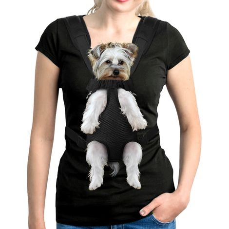 Sac à dos pour chien - Harnais avant réglable, fermeture des pattes pour une utilisation en voyage, convient aux chiens et chats de petite et moyenne taille - Randonnée et camping - Taille M (1/3)
