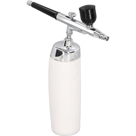 Pistolet Aérographe Sans Fil USB Rechargeable pour Manucure, Pistolet à Peinture Portable avec Godet Compte-Gouttes, Blanc (1/5)