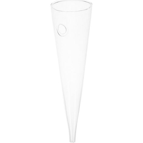 Vase mural en verre Unomor, de forme conique et ronde, facile à nettoyer entretenir, idéal (1/5)