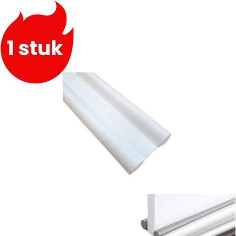 1 unidad,Tira de sellado de doble cara para la parte inferior de la puerta,Aislamiento acústico para huecos de puertas,Color blanco (1/5)
