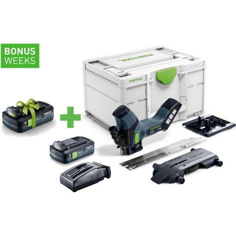 Festool Akku-Dämmstoffsäge ISC 240 EB-Basic + Tabless Akkupack BP 18 TBX 4 C-ASI + TCL 6 - 576571D (1/4)