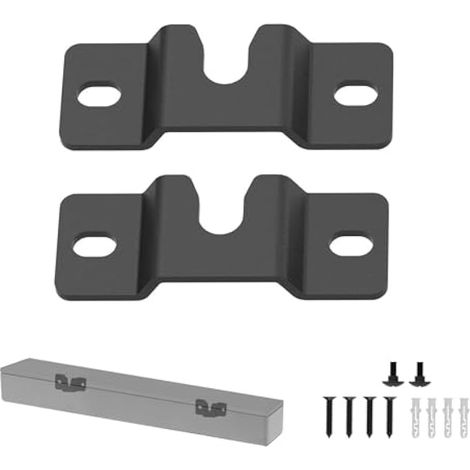 Support universel pour haut-parleur et barre de son, supporte jusqu'à 7 kg, noir, avec vis (1/4)