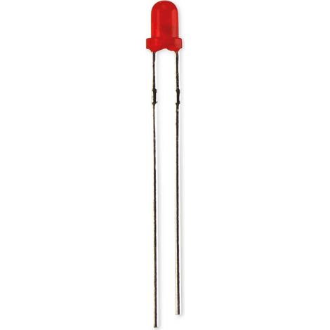 KINGBRIGHT LED, L-34ID, Rot, 3 mm (T-1), 617 nm, 25 mcd, 60°, Rund