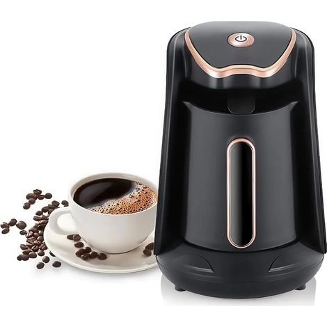 Türkische elektrische Kaffeemaschine, 600 Watt, 300 ml, 4 Tassen Fassungsvermögen, mit Überlauf- und Überhitzungsschutz.