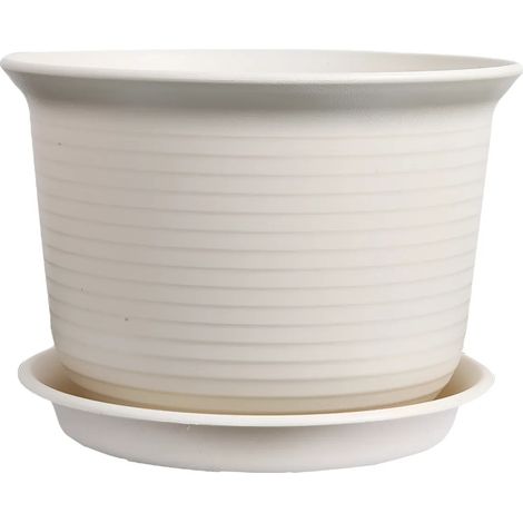Pot de fleurs épais pour intérieur et extérieur avec soucoupe (1/5)