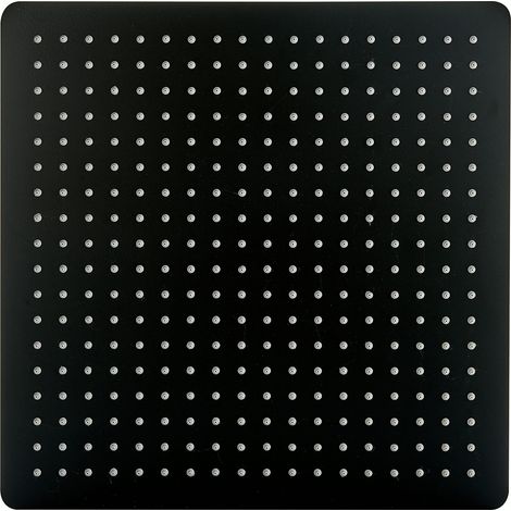BERNSTEIN - Ducha cuadrada extraplana de acero inoxidable DPG2001 - 40x40cm - negro mate (1/4)