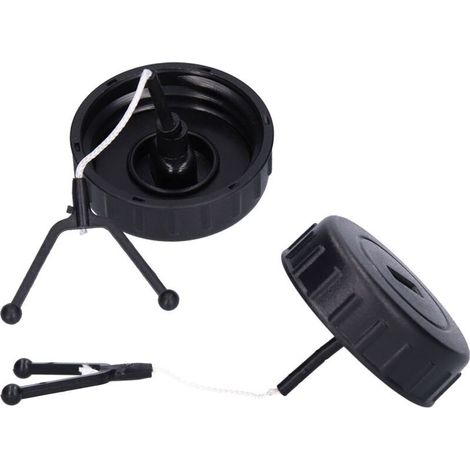 2 Pièces Vendues Ensemble Pour Tronçonneuse Stihl MS170 MS180 Bouchons de Carburant et d'Huile - (1/5)