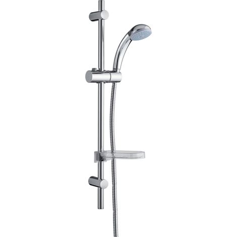 Kit barre de douche D18 Equo 1 jet, Wirquin 60721658, gris (1/7)