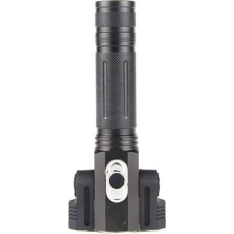Torch Light,Strong Light Flashlight Three-head Rechargeable LED Flashlight 180°Adjustable T6+XPE (1/4)