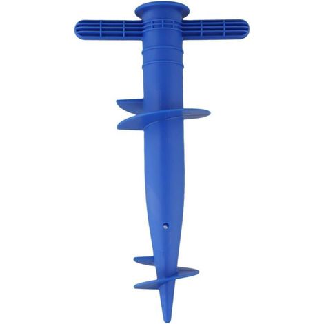 1 verstellbarer Sonnenschirmständer für Strand, Terrasse, Sand, Strandschirmständer, Sonnenschirmständer für den Außenbereich (blau) (1/4)