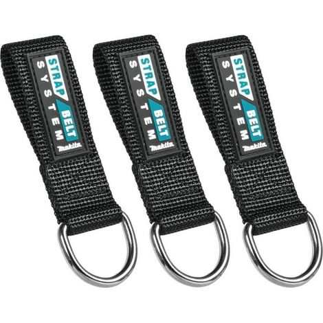 Makita E-05309 Tool Belt Loops Clip D Ring Strap Belt System For Tool Belts - Pack of 3