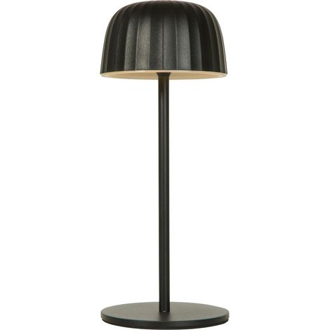 Searchlight Ezra Lampe de table rechargeable d'extérieur, noire, IP54, 2,5 W, 3 000 K (1/5)
