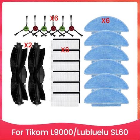 Lot de 20 filtres et chiffons de nettoyage pour aspirateurs L9000 et SL60 - Pièces de rechange (1/5)