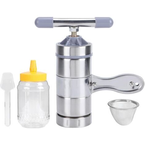 Extracteur de Miel, Mini-extracteur de Miel Portable en Acier Inoxydable, Machine Manuelle de Pressage de Miel, Outil D'apiculture, Outil de Presse-Miel Portatif (1/4)