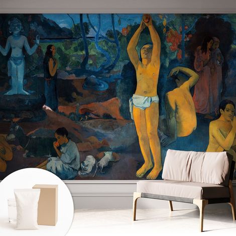 Papier peint intissé mural avec colle pour salon et chambre Décoration murale rapide - Colle incluse gratuite Harmonie tropicale 312x219 cm (1/5)