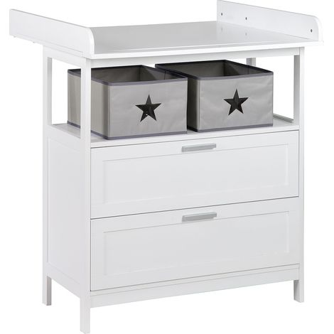 [GEBRAUCHT] B-Ware Roba Wickeltisch Hamburg Mit Zubehör 2 Schubladen 2 Boxen Wandmontage 92 Cm763