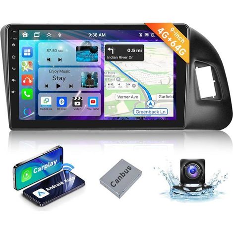 Autoradio 2 Din - Audi - Q5 - 4G 64G - 8 Cœurs - Écran Tactile 9 pouces