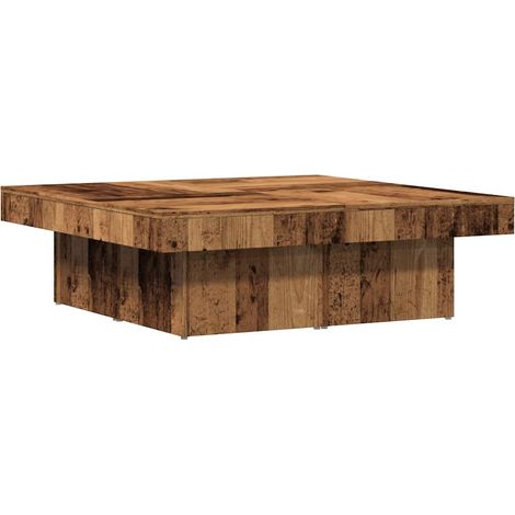 Maison Exclusive - Table basse vieux bois 90x90x28 cm bois d'ingénierie
