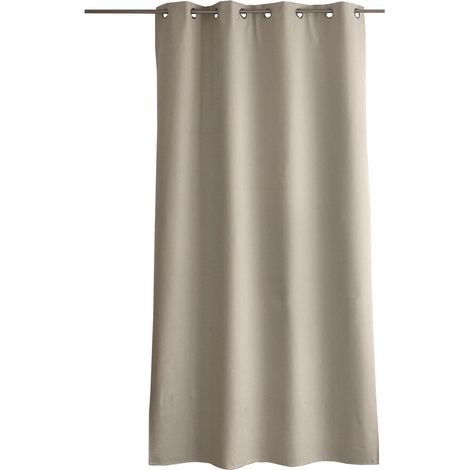 Rideau 100% Occultant Thermique hiver/été - 135 x 240 cm - 135x240cm - Naturel (1/5)
