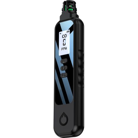 Rilevatore portatile di monossido di carbonio, misuratore di concentrazione di CO con schermo LCD, ideale per viaggi, auto e campeggio. (1/5)