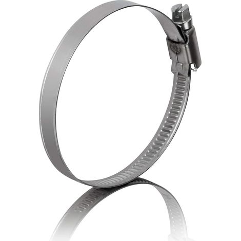 5 colliers de serrage metallique inox 50-70mm – colliers serrage professionnels en acier inoxydable V2A pour tuyau d'aspiration, ventilation, climatisation pinces de tuyau 50-70 mm (1/5)
