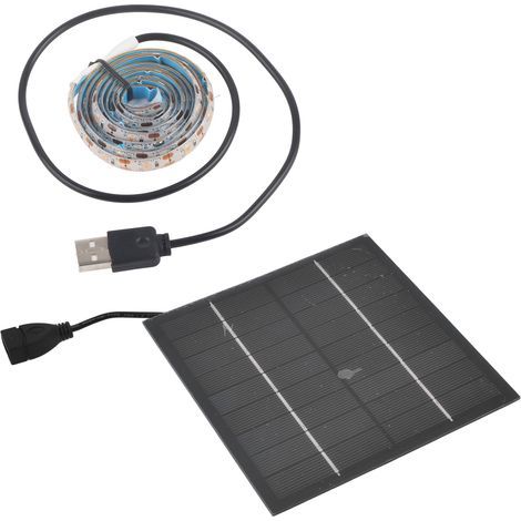 Solarbetriebene LED-Pflanzenleuchte, umweltfreundliche 5-W-LED, hohe Lichtausbeute fördert das Wachstum. Solarbetriebene LED-Pflanzenleuchte, 1 Meter / 1,1 Yards (1/5)
