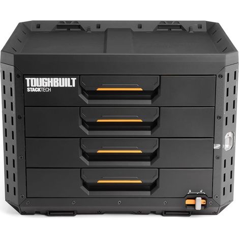Caja de herramientas de 4 cajones con cierre, stacktech, 53 x 40,5 x 39,5 cm