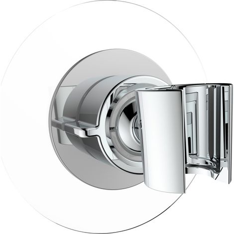 Brausehalter, Befestigung ohne bohren, Ø 8 cm, WENKO (1/5)